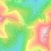 Mappa topografica Berthoud Pass, altitudine, rilievo