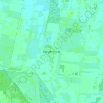 Mappa topografica Klostermoor, altitudine, rilievo