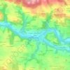Mappa topografica Kerhoc, altitudine, rilievo
