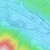 Mappa topografica Tangern, altitudine, rilievo
