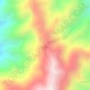 Mappa topografica Cordillera Oriental, altitudine, rilievo