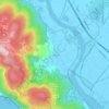 Mappa topografica Cafaggio, altitudine, rilievo