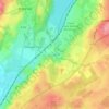Mappa topografica Longbar, altitudine, rilievo