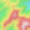 Mappa topografica Modjeska Peak, altitudine, rilievo
