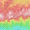 Mappa topografica Meadowbrook Woods, altitudine, rilievo
