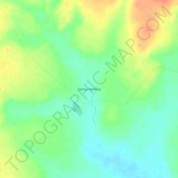 Mappa topografica Santa Helena, altitudine, rilievo