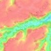 Mappa topografica Venant, altitudine, rilievo