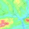 Mappa topografica Zieglersville, altitudine, rilievo