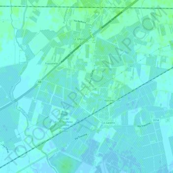 Mappa topografica Lison, altitudine, rilievo