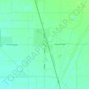 Mappa topografica Richvale, altitudine, rilievo
