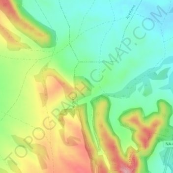 Mappa topografica Espinal, altitudine, rilievo