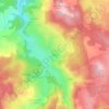 Mappa topografica Bécus, altitudine, rilievo