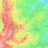 Mappa topografica Le Montély, altitudine, rilievo
