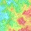 Mappa topografica Tigouleix, altitudine, rilievo