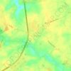 Mappa topografica Prince George, altitudine, rilievo