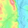 Mappa topografica Paleomanina, altitudine, rilievo