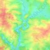 Mappa topografica Vouvant, altitudine, rilievo