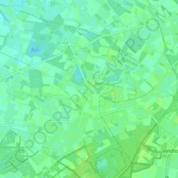 Mappa topografica Varssel, altitudine, rilievo