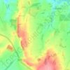 Mappa topografica Farmcote, altitudine, rilievo