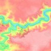 Mappa topografica Cubas, altitudine, rilievo