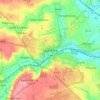Mappa topografica Stamford, altitudine, rilievo