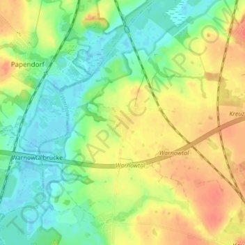 Mappa topografica Niex, altitudine, rilievo