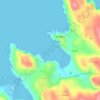 Mappa topografica Farr Bay, altitudine, rilievo