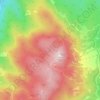 Mappa topografica Monte Pierfaone, altitudine, rilievo