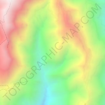 Mappa topografica Potrerito, altitudine, rilievo