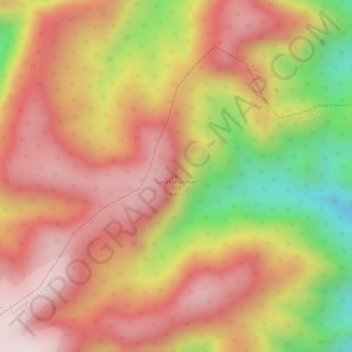 Mappa topografica Gandhamardhan hill, altitudine, rilievo
