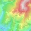Mappa topografica Bouchanières, altitudine, rilievo