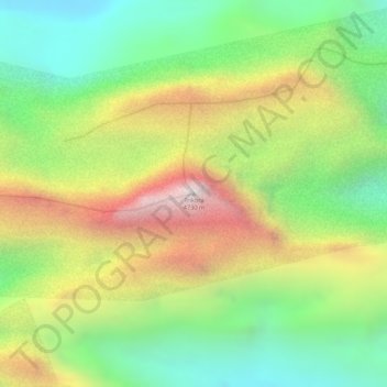 Mappa topografica Trikora, altitudine, rilievo