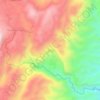 Mappa topografica Obo, altitudine, rilievo