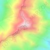 Mappa topografica Tapuae-o-Uenuku, altitudine, rilievo
