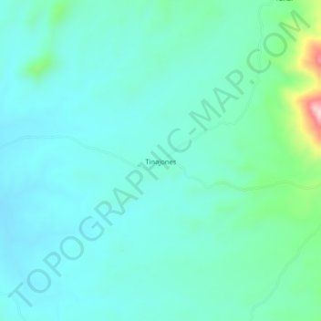 Mappa topografica Tinajones, altitudine, rilievo
