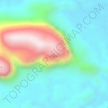 Mappa topografica Pedra do Baú, altitudine, rilievo