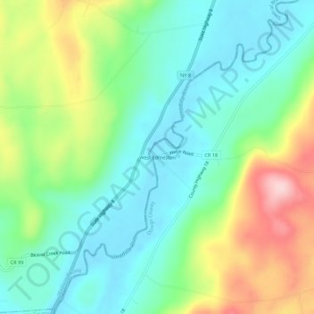 Mappa topografica West Edmeston, altitudine, rilievo