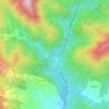 Mappa topografica Valsavignone, altitudine, rilievo