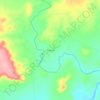 Mappa topografica Chaperito, altitudine, rilievo
