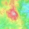 Mappa topografica Butte de Suin, altitudine, rilievo