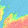 Mappa topografica Loguivy de la Mer, altitudine, rilievo