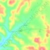 Mappa topografica Springville, altitudine, rilievo