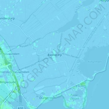 Mappa topografica Ransdorp, altitudine, rilievo