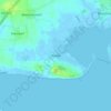 Mappa topografica Wulfen, altitudine, rilievo