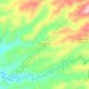 Mappa topografica Alpha de Coto Brus, altitudine, rilievo