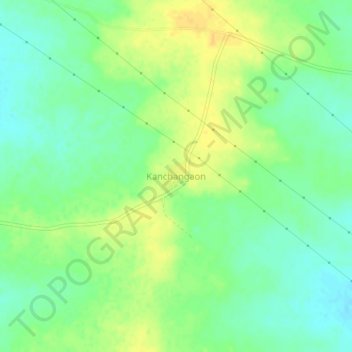 Mappa topografica Kanchangaon, altitudine, rilievo
