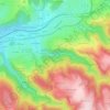 Mappa topografica Cotatay, altitudine, rilievo