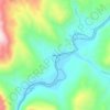 Mappa topografica Radium, altitudine, rilievo