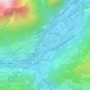 Mappa topografica Perjen, altitudine, rilievo