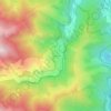 Mappa topografica Palhères, altitudine, rilievo